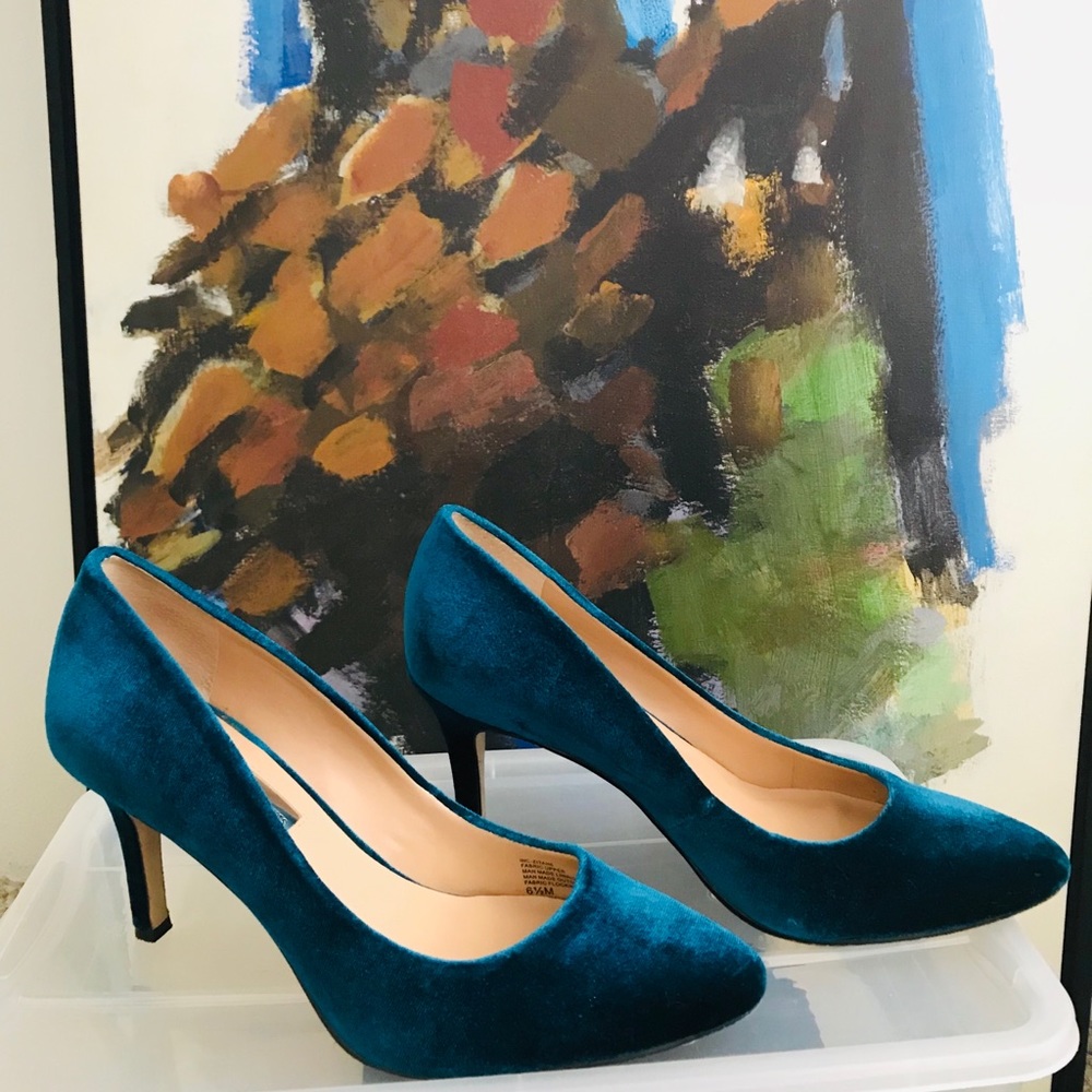 Blue Aquamarine high heels